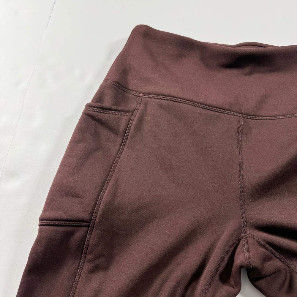 Avalanche Outdoor Supply Co Womens Medium Burgundy High Waist Pocket Leggings - Picture 7 of 14